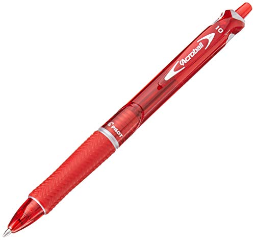 Pilot Acroball Kugelschreiber, Rot, 0,4 mm, 10 Stück von Pilot