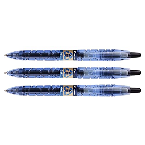 Pilot B2P Gel-Kugelschreiber, 0,5 mm, Strichbreite 0,3 mm, Schwarz, 3 Stück Pilot B2P Gel-Kugelschreiber, 0,5 mm, Strichbreite 0,3 mm, Schwarz, 3 Stück von Pilot