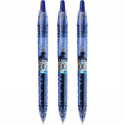 Pilot B2P Gel-Kugelschreiber, mittelgroß, 0,7 mm Strichstärke, 0,4 mm, blaue Paste Pilot B2P Gel-Kugelschreiber, mittelgroß, 0,7 mm Strichstärke, 0,4 mm, blaue Paste von Pilot