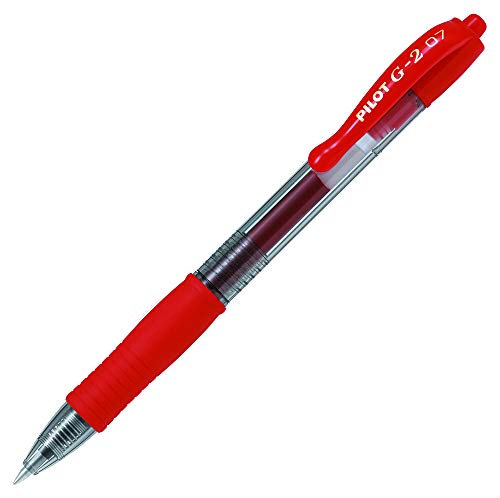 Pilot BL-G2-7-R Gelschreiber rot, Red, 1 Stück (1er Pack) von Pilot