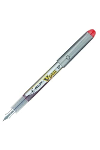 PILOT V-Pen Einweg-Füllfederhalter, silberfarben, mittlere Spitze, Rot, 6 Stück PILOT V-Pen Einweg-Füllfederhalter, silberfarben, mittlere Spitze, Rot, 6 Stück von Pilot