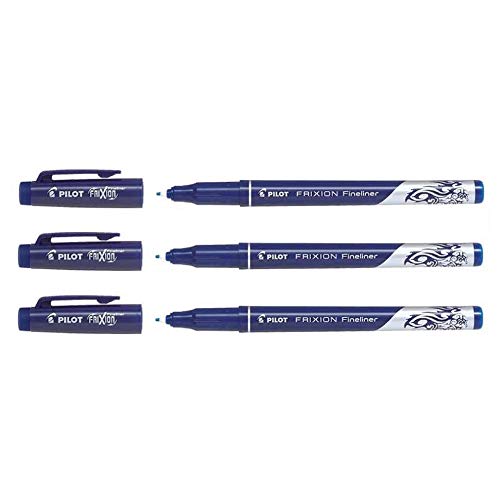 Pilot Fineliner FRIXION radierbar, Blau, 3 Stück von Pilot