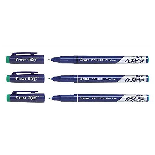 Pilot 3 Fineliner Frixion radierbar, feine Spitze, Grün Pilot 3 Fineliner Frixion radierbar, feine Spitze, Grün von Pilot