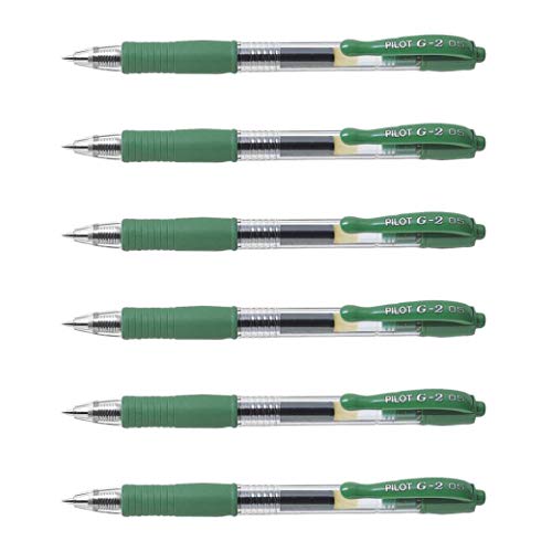 Pilot Gel-Kugelschreiber, G2, 05, feine Spitze, Grün, 6 Stück Pilot Gel-Kugelschreiber, G2, 05, feine Spitze, Grün, 6 Stück von Pilot