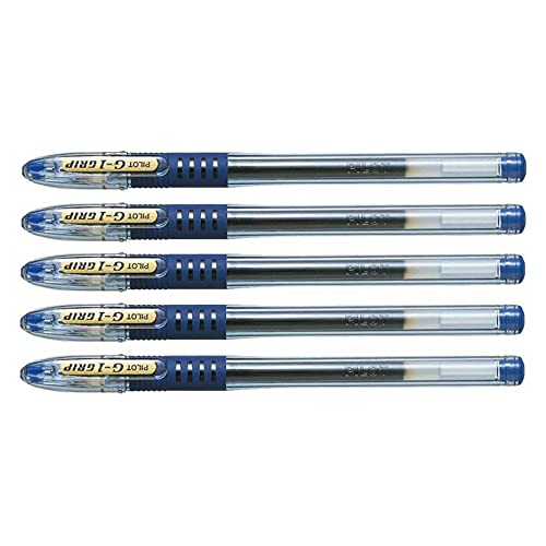 Pilot Gel-Kugelschreiber G1 Grip, mittlere Spitze, Blau, 5 Stück Pilot Gel-Kugelschreiber G1 Grip, mittlere Spitze, Blau, 5 Stück von Pilot