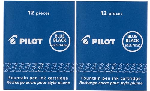 Pilot Namiki IC100 Tintenpatronen für Füllfederhalter, Blau/Schwarz, 2 Stück von Pilot