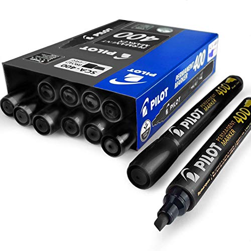Pilot SCA-400 Permanentmarker, Keilspitze, 1,5 - 4,0 mm Spitze, Schwarz, 12 Stück Pilot SCA-400 Permanentmarker, Keilspitze, 1,5 - 4,0 mm Spitze, Schwarz, 12 Stück von Pilot