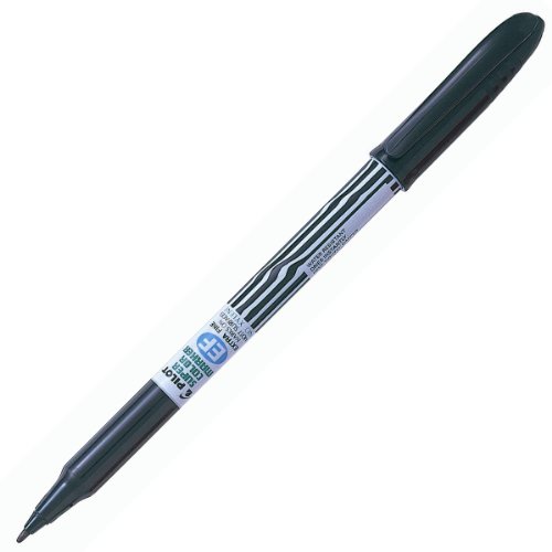 Pilot Super Color Marker extra fein 12 Stück schwarz von Pilot