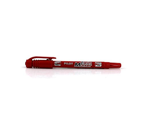 Pilot Twin Fineliner rot, 1Stück - Marker (rot, fein, rot, Kunststoff, 1 Stück) von Pilot