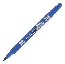 Pilot Twin Marker, Filzstift mit feiner Spitze, 1 Stück in blau (blau, feine Spitze, blauer Kunststoff) von PILOT