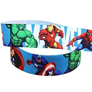 2 m x 22 mm Age of Ultron Marvel Avengers Iron Man, Hulk, Captain America Ripsband für Geburtstagstorten, Geschenkpapier Band von Pimp My Shoes