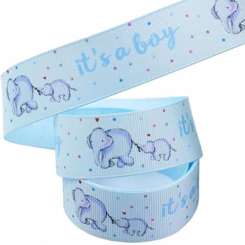 Band mit Motiv, blau, Aufdruck: It‘s A Boy, 2 m x 22 mm, Kinderwagen, Baby-Band für Baby-Shower, Kuchen, Taufe, Geschenkpapier von Pimp My Shoes