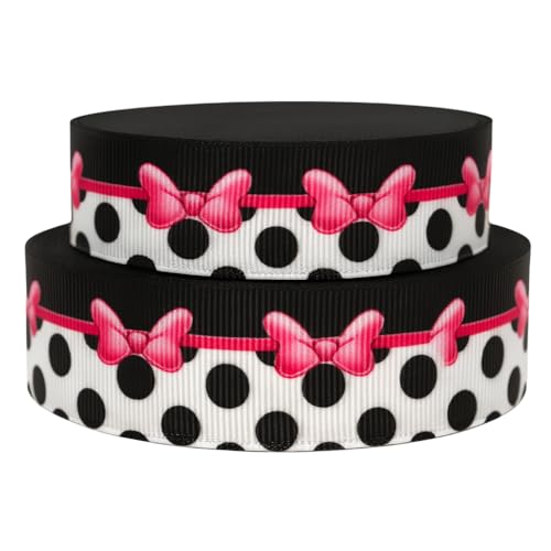 Minnie Maus, 2 m x 22 mm breit, für Geburtstagskuchendekoration, ideal für Geschenke, Schleifen, Geschenktüten, Karten, Basteln Minnie Maus, 2 m x 22 mm breit, für Geburtstagskuchendekoration, ideal für Geschenke, Schleifen, Geschenktüten, Karten, Basteln von Pimp My Shoes