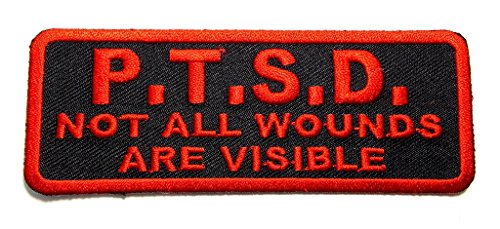 Hogdseirrs p.t.s.d. Nicht alle Wunden, sind sichtbar Veterans Bestickt Patch Eisen nähen pwpm5053 von Pin And Patch Man