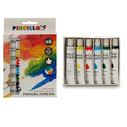 Pincello Acrylfarbe Pinsel (6 Stück) von Pincello