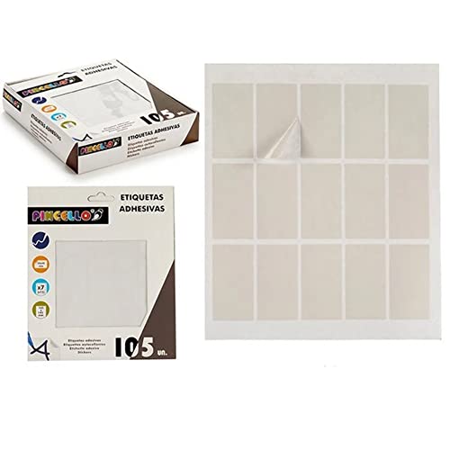 Pincello S3600582 selbstklebende Etiketten, rechteckig, 25 x 45 mm, 105 Stück Pincello S3600582 selbstklebende Etiketten, rechteckig, 25 x 45 mm, 105 Stück von Pincello