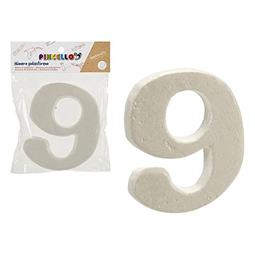 Pincello S3607137 Nummer 9, Polystyrol, Verschiedene Materialien, bunt, Einheitsgröße von Pincello