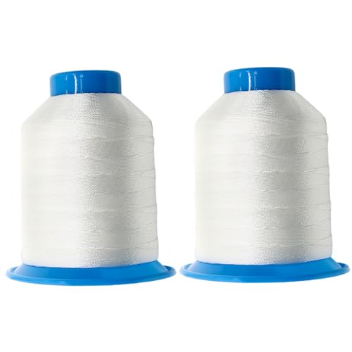 2pcs Polyester Nähfaden Hochfestes Nähschnur weißer Gewinderolle für Maschine Weiß 2pcs Polyester Nähfaden Hochfestes Nähschnur weißer Gewinderolle für Maschine Weiß von Pineeseatile