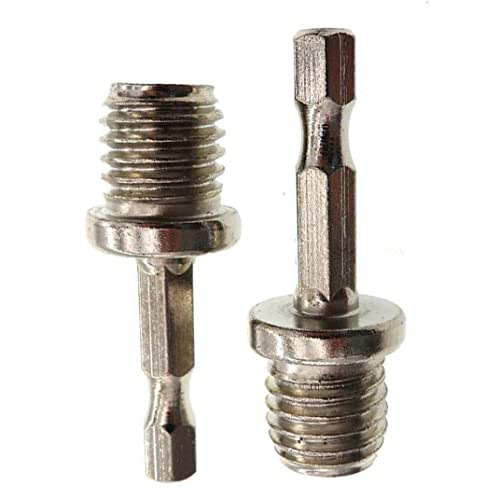 Drill Connecting Rod Metal M14 Hexagonal Polishing Disc Conversion Stick Adapter 2PCS von Pineeseatile