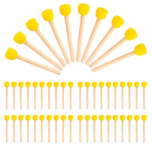 Pinsel -Pinsel -Set, 50pcs Schaumstoff wiederverwendbares runde Schwamm Pinselset mit ergonomischem Holzgriff DIY -Malerei Schwämme Spielzeug für Kinder Kunst und Handwerk Pinsel -Pinsel -Set, 50pcs Schaumstoff wiederverwendbares runde Schwamm Pinselset mit ergonomischem Holzgriff DIY -Malerei Schwämme Spielzeug für Kinder Kunst und Handwerk von Pineeseatile