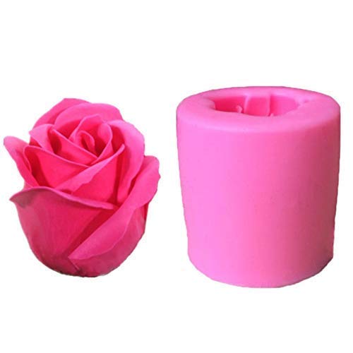 1pc Blume 3D-Rose-Blumen-Auto-Kuchen-Silikon-Form-Handgemachte Seifen-Kerze-Kuchen-Form Gummies Mousse Zucker Form für Backen-Werkzeuge von PiniceCore