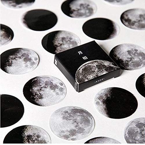 45 PC/Kasten Mond-Art-Mini Papier Dekoration DIY Scrapbook Notebook Album-Siegel-Aufkleber Briefpapier Kawaii Büro Schulbedarf 45 PC/Kasten Mond-Art-Mini Papier Dekoration DIY Scrapbook Notebook Album-Siegel-Aufkleber Briefpapier Kawaii Büro Schulbedarf von PiniceCore