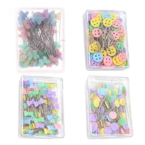 50pcs Bottons Patchwork Pins Nadeln Blumen Nähen Pins DIY Crafts mit 4 Typ erhältlich (Random Style) von PiniceCore