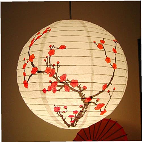35cm Pflaumenblüte Runde Papier Laterne Lampe Schatten Chinesische Orientalische Stil Licht Restaurant Hochzeit Party Wohnkultur Geschenke von PiniceCore