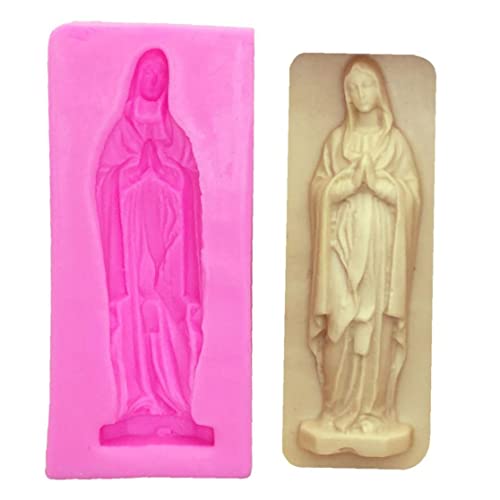 Silikonform Jungfrau Maria 3d Mold Seife Formen Fondant Kuchen Dekorieren Backwerkzeuge von PiniceCore