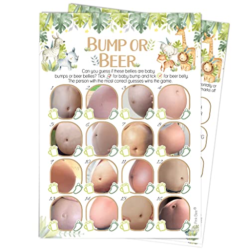 Pink Bee Party Bump or Beer Baby-Spiel mit Safari-Thema, für 20 Spieler von Pink Bee