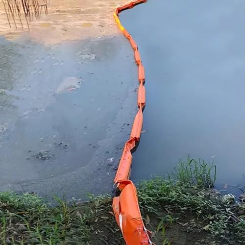 Pink Palm Hochleistungs-Ölsperre zum Schwimmen für Leckagen/Wasseroberflächenablagerungen, anpassbare PVC-Auffangöffnungen/Flüsse/Meer, einfach zu installierende Ölsperre (L 66 Fuß, H 13,8 Zoll) Pink Palm Hochleistungs-Ölsperre zum Schwimmen für Leckagen/Wasseroberflächenablagerungen, anpassbare PVC-Auffangöffnungen/Flüsse/Meer, einfach zu installierende Ölsperre (L 66 Fuß, H 13,8 Zoll) von Pink Palm