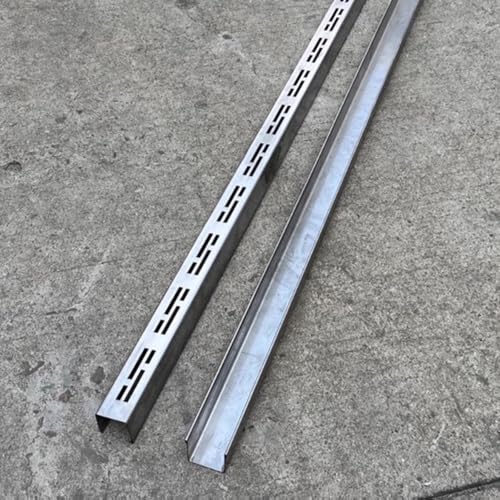 Universeller Slimline-Entwässerungskanal, anpassbare Grabenabdeckungen/Einfahrtsablauf für Schwimmbad/Hof/Küche, Hochwasserschutz aus Edelstahl 304 und Kit (1,5 m/59 Zoll, 15 x 8 cm/5,9 x 3,1 Zoll) Universeller Slimline-Entwässerungskanal, anpassbare Grabenabdeckungen/Einfahrtsablauf für Schwimmbad/Hof/Küche, Hochwasserschutz aus Edelstahl 304 und Kit (1,5 m/59 Zoll, 15 x 8 cm/5,9 x 3,1 Zoll) von Pink Palm