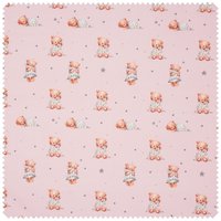 Baumwoll-Stoff "Schlafbär" Baumwoll-Stoff "Schlafbär" von Pink