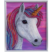 Diamond Painting "Picture Frame Crystal Art" - Unicorn von Pink