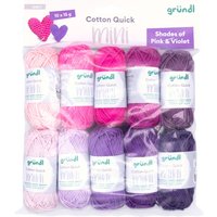 Gründl Cotton Quick Mini "Shades of Pink and Violet" von Pink
