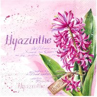 Serviette "Hyazinthe Pink Perl" von Pink