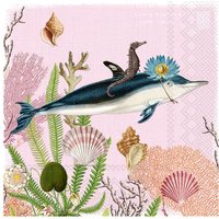 Serviette "Miss Dolphin" Serviette "Miss Dolphin" von Ihr