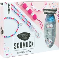 Terrazzo-Schmuckset Dolce Vita (Knallig/ Pink) von Pink