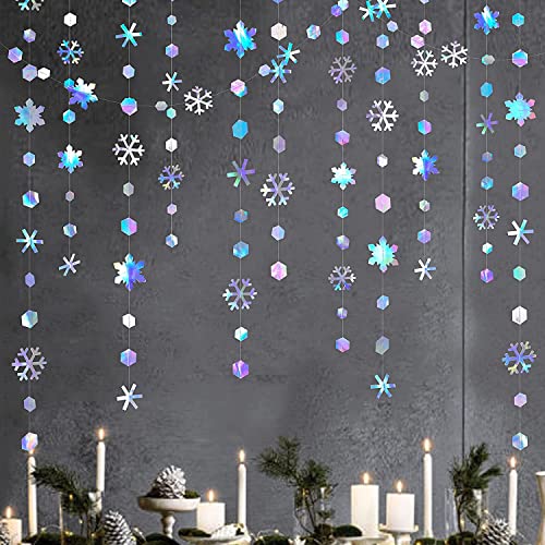 52 Ft Winter Wonderland Party Decorations Iridescent Snowflakes Garland Holographic Paper Snowflakes Streamer for Winter Onderland Christmas Frozen Birthday Wedding Baby Bridal Shower Party Supplies 52 Ft Winter Wonderland Party Decorations Iridescent Snowflakes Garland Holographic Paper Snowflakes Streamer for Winter Onderland Christmas Frozen Birthday Wedding Baby Bridal Shower Party Supplies von PinkBlume
