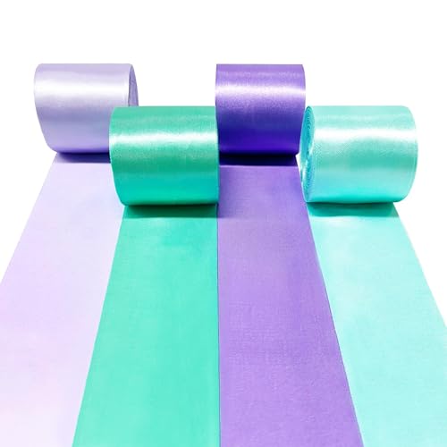 60m Meerjungfrau-Satinband 50mm Breit Blaugrünes Lila Band für DIY-Bastelarbeiten Geschenke Einladungskarten Party-Hintergrund Bachelorette Geburtstag Verlobung Babyparty Meerjungfrau-Band-Dekoration 60m Meerjungfrau-Satinband 50mm Breit Blaugrünes Lila Band für DIY-Bastelarbeiten Geschenke Einladungskarten Party-Hintergrund Bachelorette Geburtstag Verlobung Babyparty Meerjungfrau-Band-Dekoration von PinkBlume