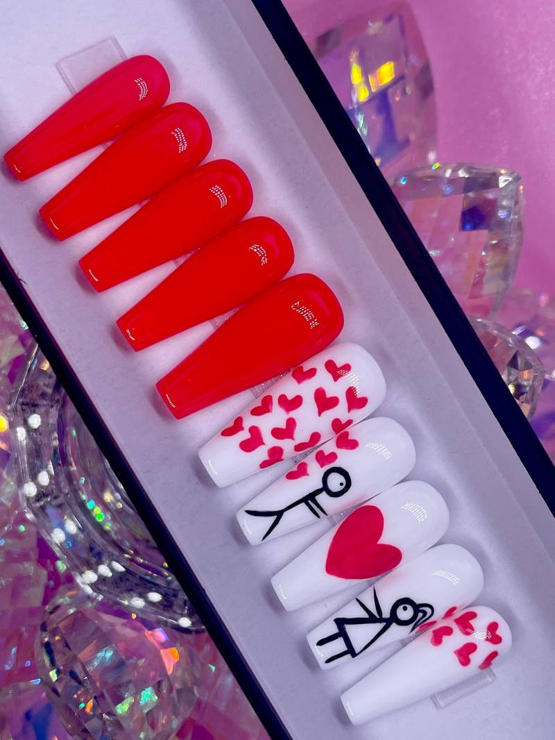Liebe | Valentine Press On Nails von PinkiePromisesCo