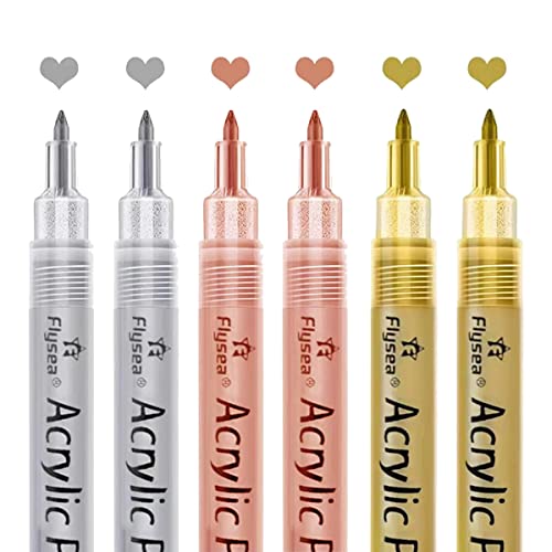 Pinkliar Acryl Lack Stifte - Gold-, Silber- und Rosé Gold Lack Stifte, Metallisch Marker Stifte, Metallisch Lack Stift Set auf Wasser Basis Pinkliar Acryl Lack Stifte - Gold-, Silber- und Rosé Gold Lack Stifte, Metallisch Marker Stifte, Metallisch Lack Stift Set auf Wasser Basis von Pinkliar