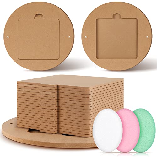 Pinkunn 22-teiliges Fledermaus-System für Töpferscheibe, Tonkeramik mit herausnehmbaren Einsätzen, 30,5 cm rund außen und 17,8 cm quadratisch, Innenschläger mit 3 Schwamm, für Töpferkünstler Pinkunn 22-teiliges Fledermaus-System für Töpferscheibe, Tonkeramik mit herausnehmbaren Einsätzen, 30,5 cm rund außen und 17,8 cm quadratisch, Innenschläger mit 3 Schwamm, für Töpferkünstler von Pinkunn