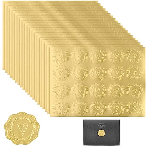 Pinsheng 300 Stück Wachssiegel Selbstklebend Herz Umschlagaufkleber Siegelaufkleber Umschlag Siegel Aufkleber Bronzierung Umschlagsiegel Gold Geprägte Aufkleber für Umschlag Hochzeit Seinladungen Pinsheng 300 Stück Wachssiegel Selbstklebend Herz Umschlagaufkleber Siegelaufkleber Umschlag Siegel Aufkleber Bronzierung Umschlagsiegel Gold Geprägte Aufkleber für Umschlag Hochzeit Seinladungen von Pinsheng