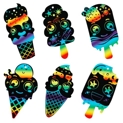 66 Stück Eiscreme Rubbelkarten Regenbogen Sommer DIY Rubbelkarte Kunst Eiscreme Ornament Scratch Crafts Karte für Kinder Geburtstag Party Klassenzimmer DIY Aktivitäten 66 Stück Eiscreme Rubbelkarten Regenbogen Sommer DIY Rubbelkarte Kunst Eiscreme Ornament Scratch Crafts Karte für Kinder Geburtstag Party Klassenzimmer DIY Aktivitäten von Pinsit
