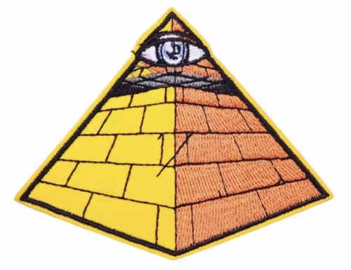 All Seeing Eye of Providence Illuminati Freimaurer Freimaurer Freimaurer Gilde Ritter Templer Top Pyramide 8,9 cm Bügelbild für Kleidung All Seeing Eye of Providence Illuminati Freimaurer Freimaurer Freimaurer Gilde Ritter Templer Top Pyramide 8,9 cm Bügelbild für Kleidung von Pinstant