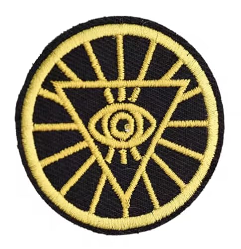 All Seeing Eye of Providence Illuminati Freimaurer Freimaurer Tempelritter 5,3 cm bestickter thermoklebender Aufnäher für Kleidung All Seeing Eye of Providence Illuminati Freimaurer Freimaurer Tempelritter 5,3 cm bestickter thermoklebender Aufnäher für Kleidung von Pinstant