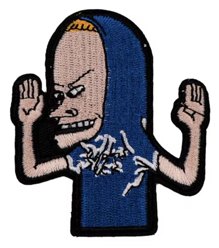 Are You Threatening Me? Cornholio Beavis and Butt Head Butthead Comedy Animated TV Show Cartoon 7,1 cm Bügelbild für Kleidung von Pinstant
