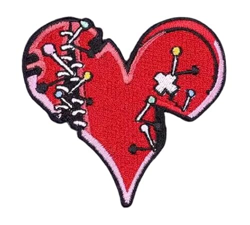 Broken Heart Heart Break Damaged Stiches Stitch Stitches Pins Breakup Divorce Recover Love 7 cm bestickter Thermokleber Patch für Kleidung Broken Heart Heart Break Damaged Stiches Stitch Stitches Pins Breakup Divorce Recover Love 7 cm bestickter Thermokleber Patch für Kleidung von Pinstant