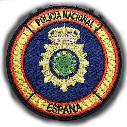 Espana Policia Nacional Spanien National Police Corps Emblem Logo 8 cm Aufnäher zum Aufbügeln für Kleidung von Pinstant